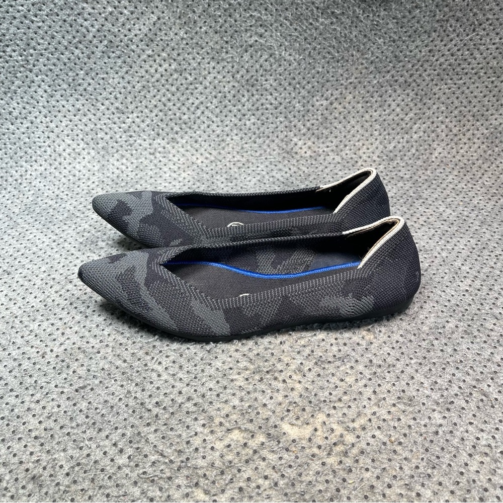 Rothy’s Grey Camo The Point Shoes Size 6 Women’s